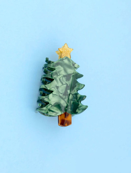 Pinza para el pelo árbol de navidad