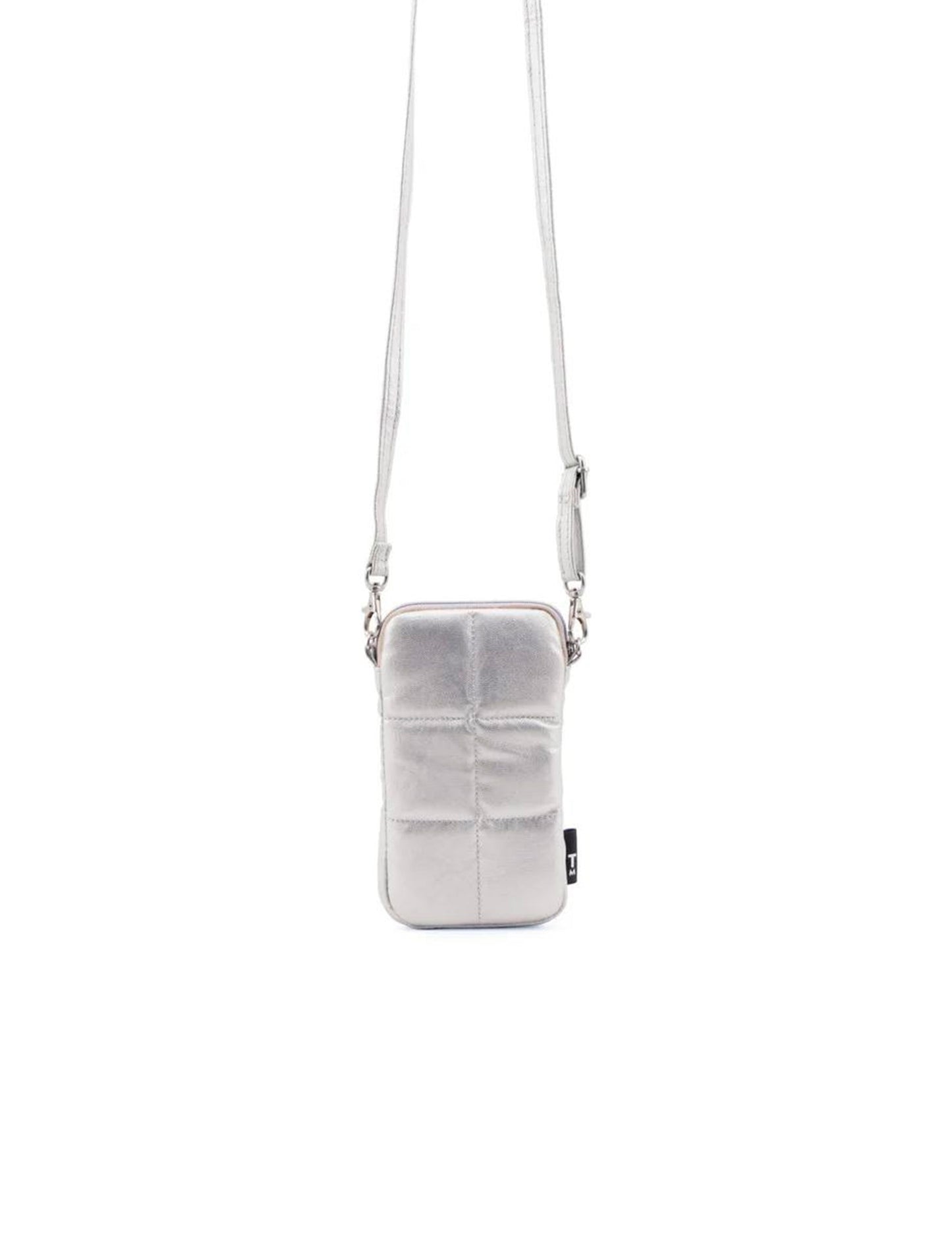 Bolso para teléfono Luce Puffy Silvery